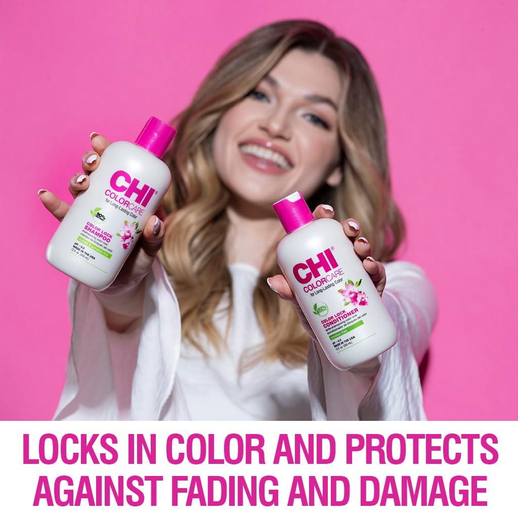 CHI ColorCare Color Lock Shampoo, Locks In Color & Replenishes Moisture ...